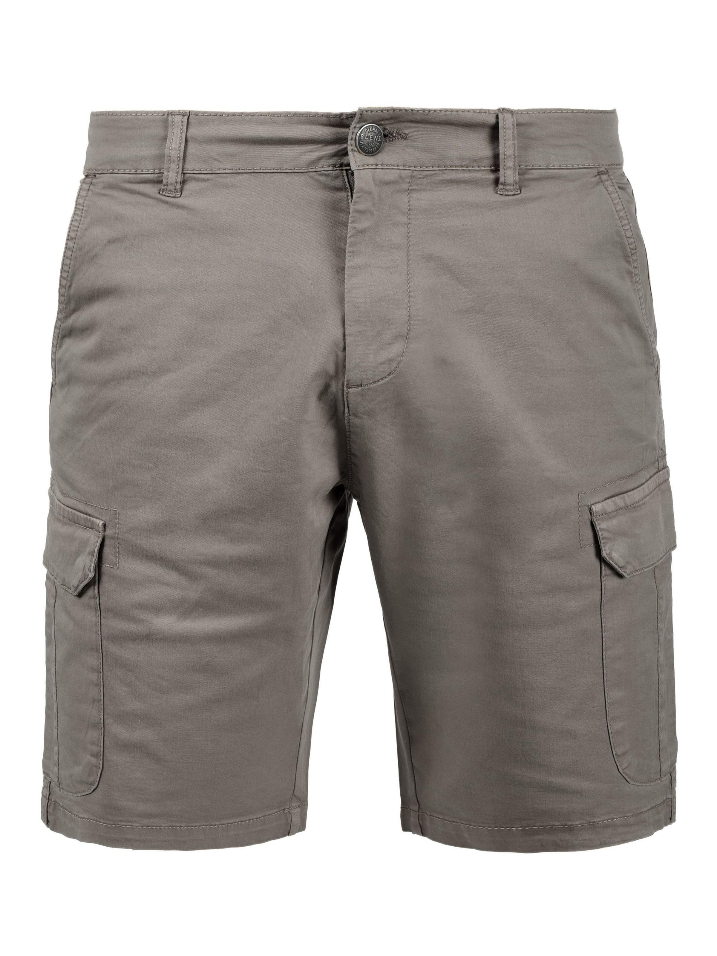 BLEND Cargo trousers 'Barni' in Grey: front