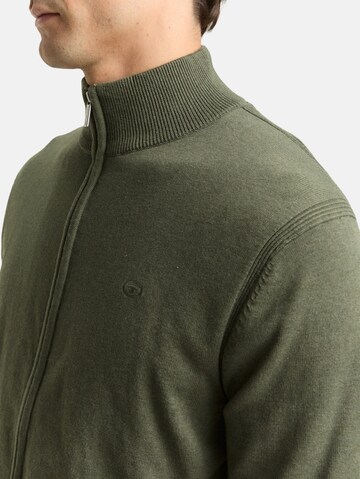 TOM TAILOR Knit cardigan in Green