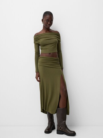 Bershka Shirt in Green