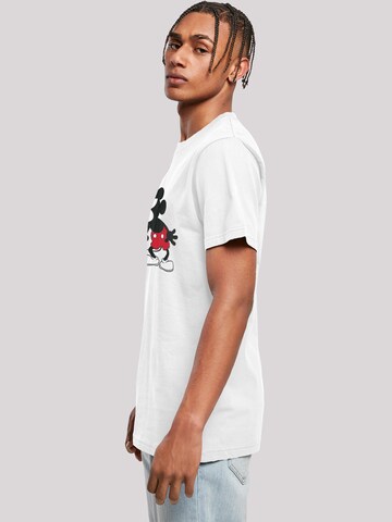 T-Shirt 'Disney Micky Maus' F4NT4STIC en blanc
