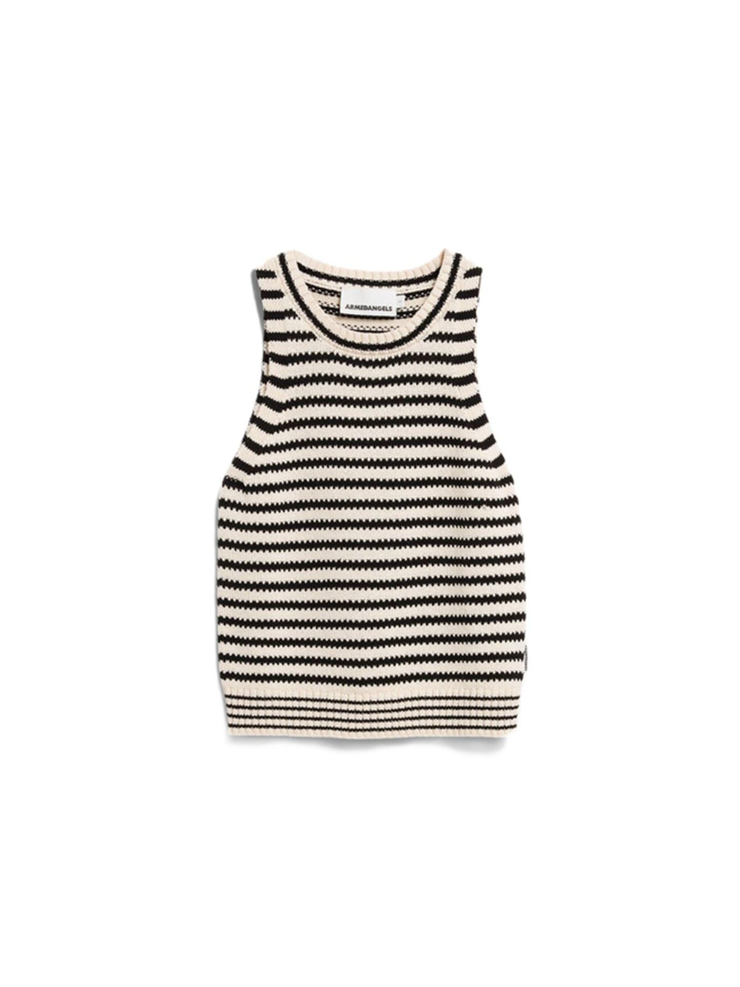 ARMEDANGELS Stricktop STRIPE in Beige: Vorderseite