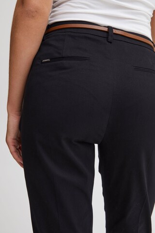 Effilé Pantalon à plis Oxmo en noir