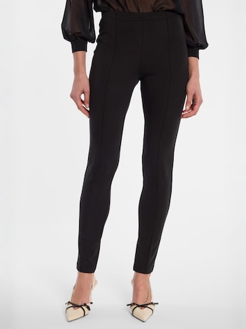 Ana Alcazar Skinny Hose ' Evylis ' in Schwarz: Vorderseite