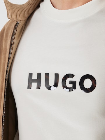HUGO Tričko 'Dumeo' – béžová