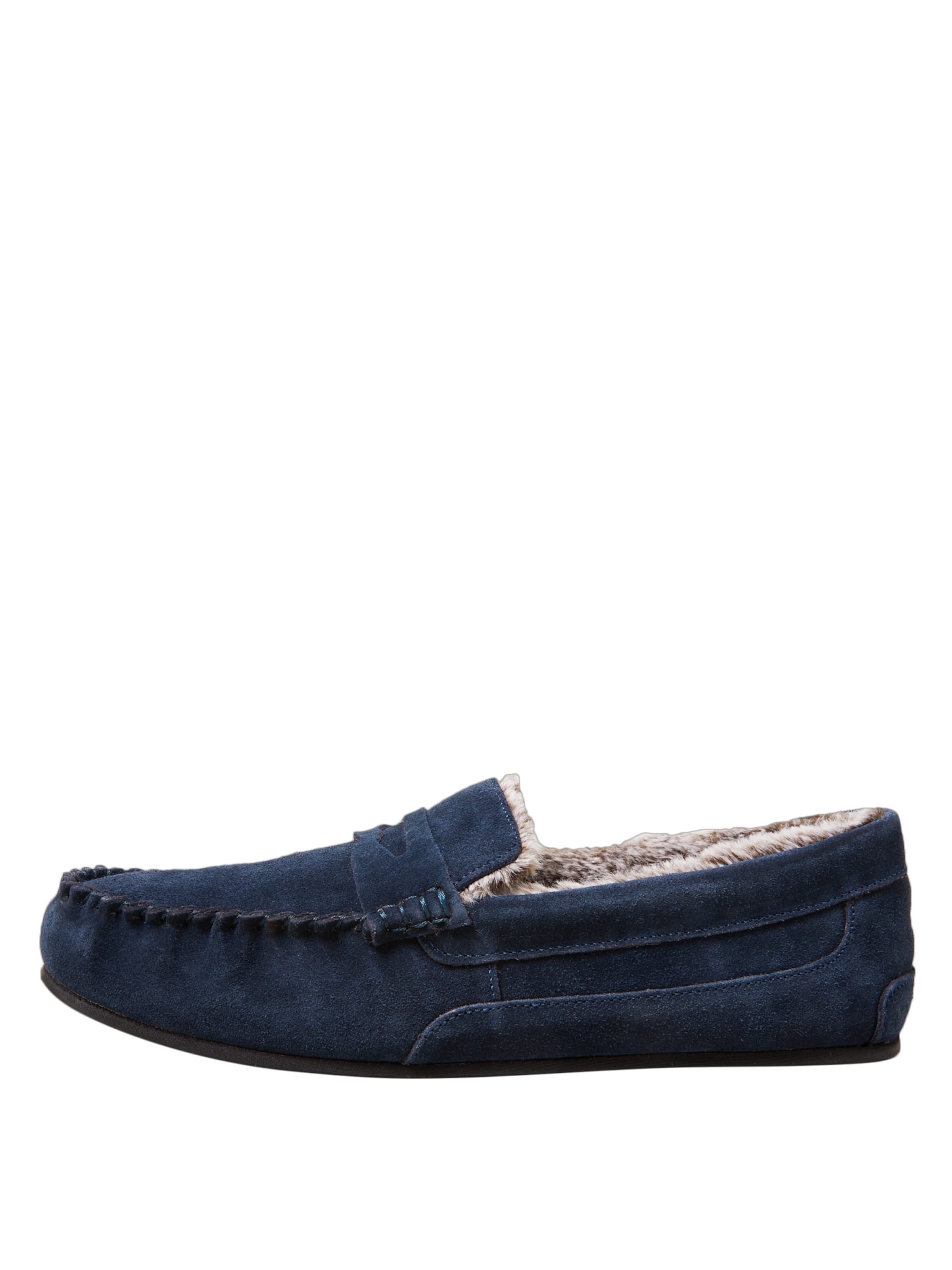 Marks & Spencer Mocassins in Blauw: voorkant