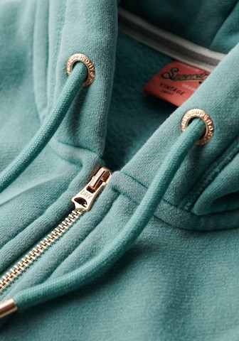 Superdry Zip-Up Hoodie 'Essential' in Green