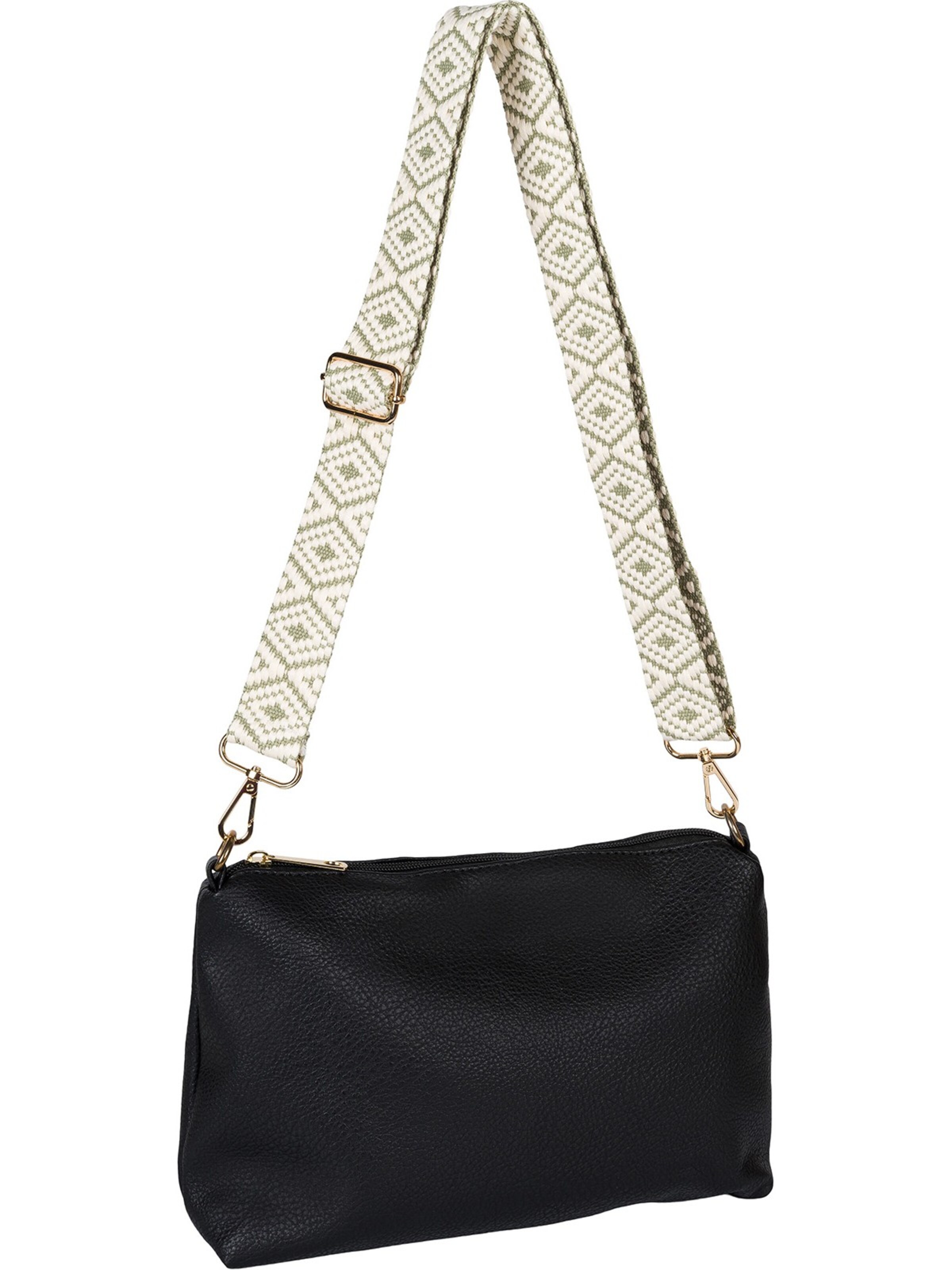 styleBREAKER Taschenzubehör 'Wechsel Taschengurt Azteken Muster'‌‌‌‌‌‌‌‌‌ in Grün