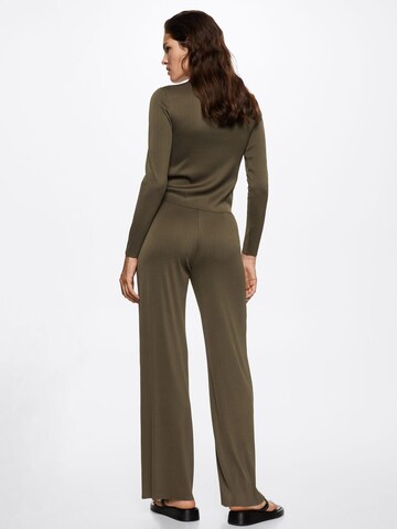 Wide Leg Pantalon 'MARIONA' MANGO en vert