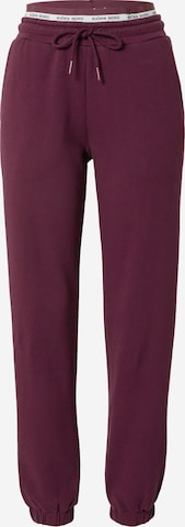 BJÖRN BORG Tapered Sportbroek in Lila: voorkant