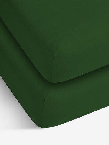 Aspero Bed Sheet in Green: front