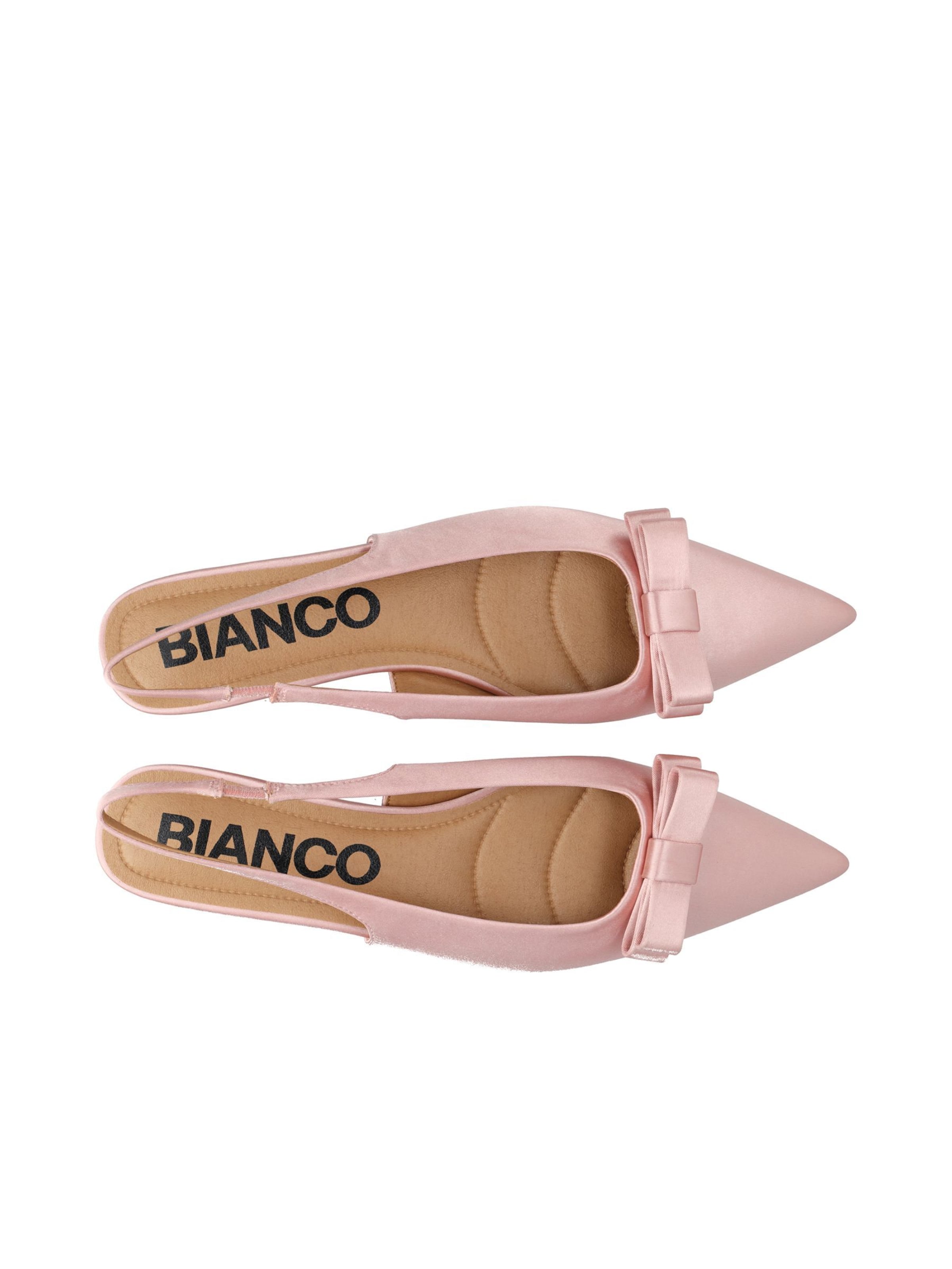 Ballerines à lanières 'Bari' Bianco en rose