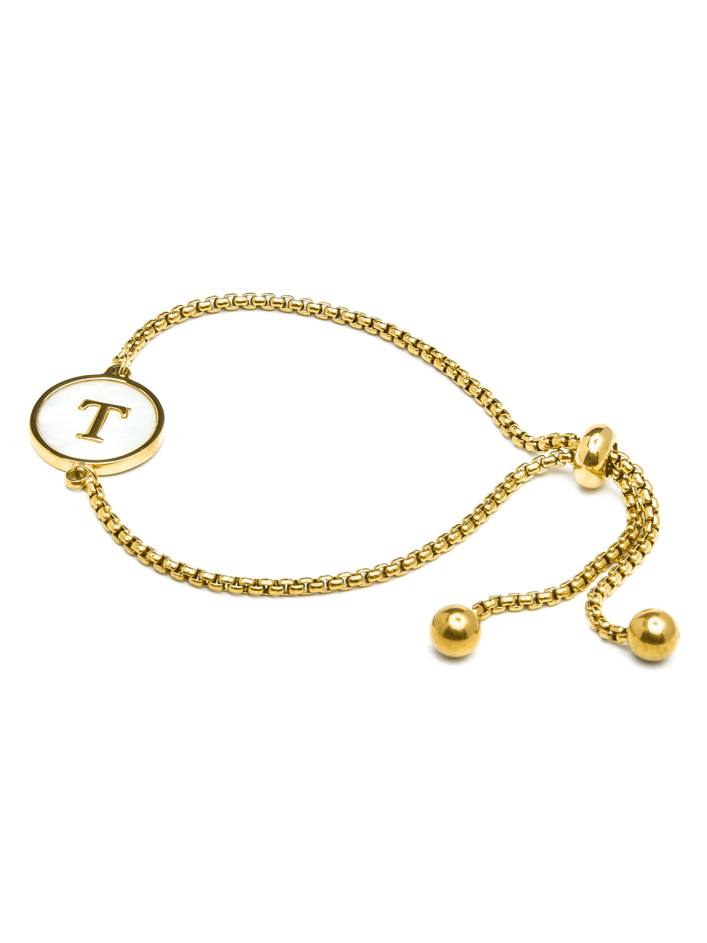 Luxenter Armbånd 'Alphabet' i guld