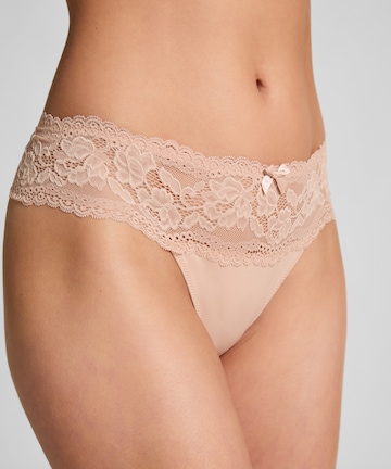 String 'Florence' Hunkemöller en beige : devant
