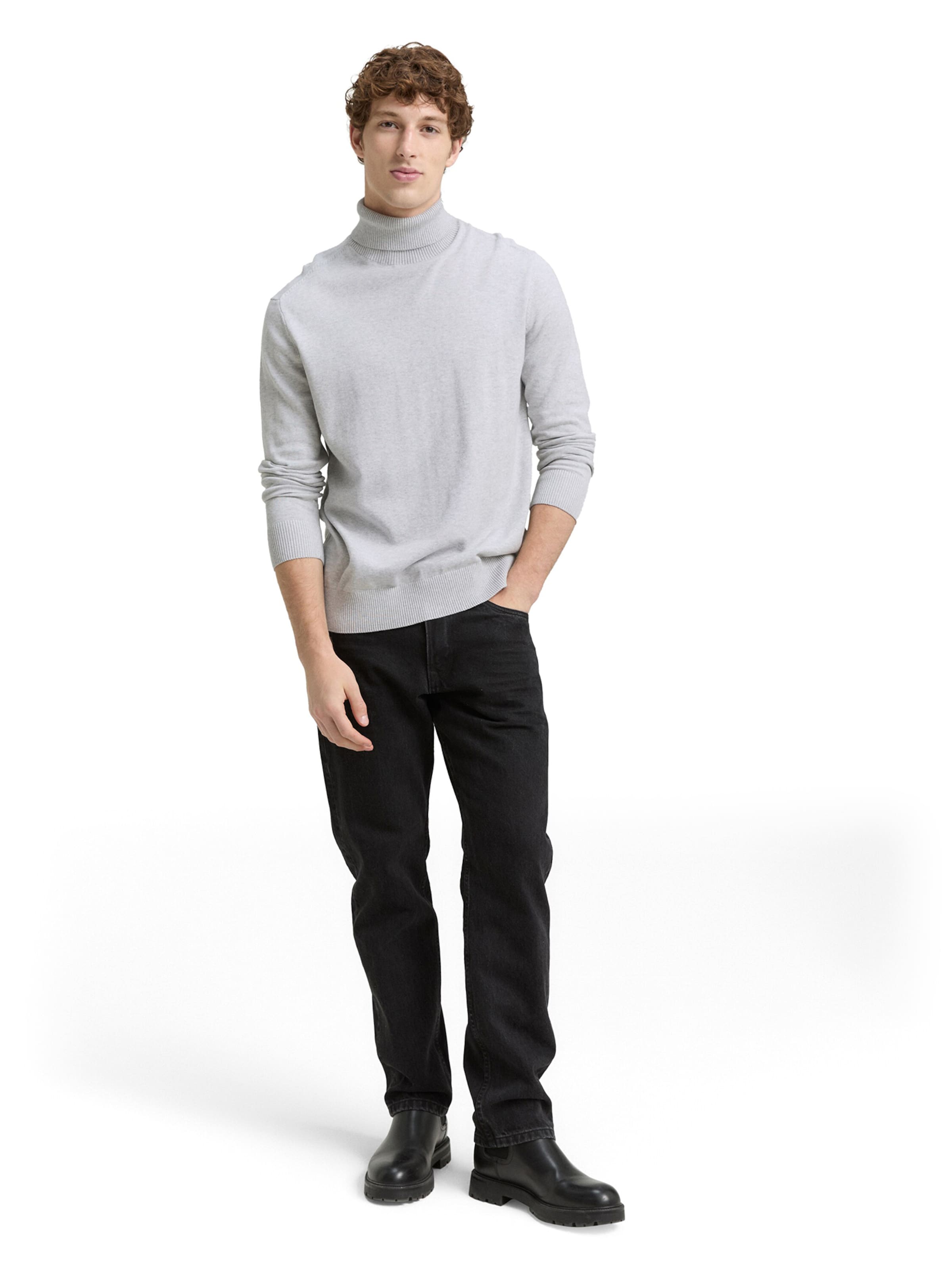 TOM TAILOR DENIM Sweater in Grey