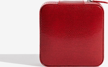 Friedrich23 Sieraden-bewaring 'MILANO Schmucketui in Lizard Optik' in Rood: voorkant