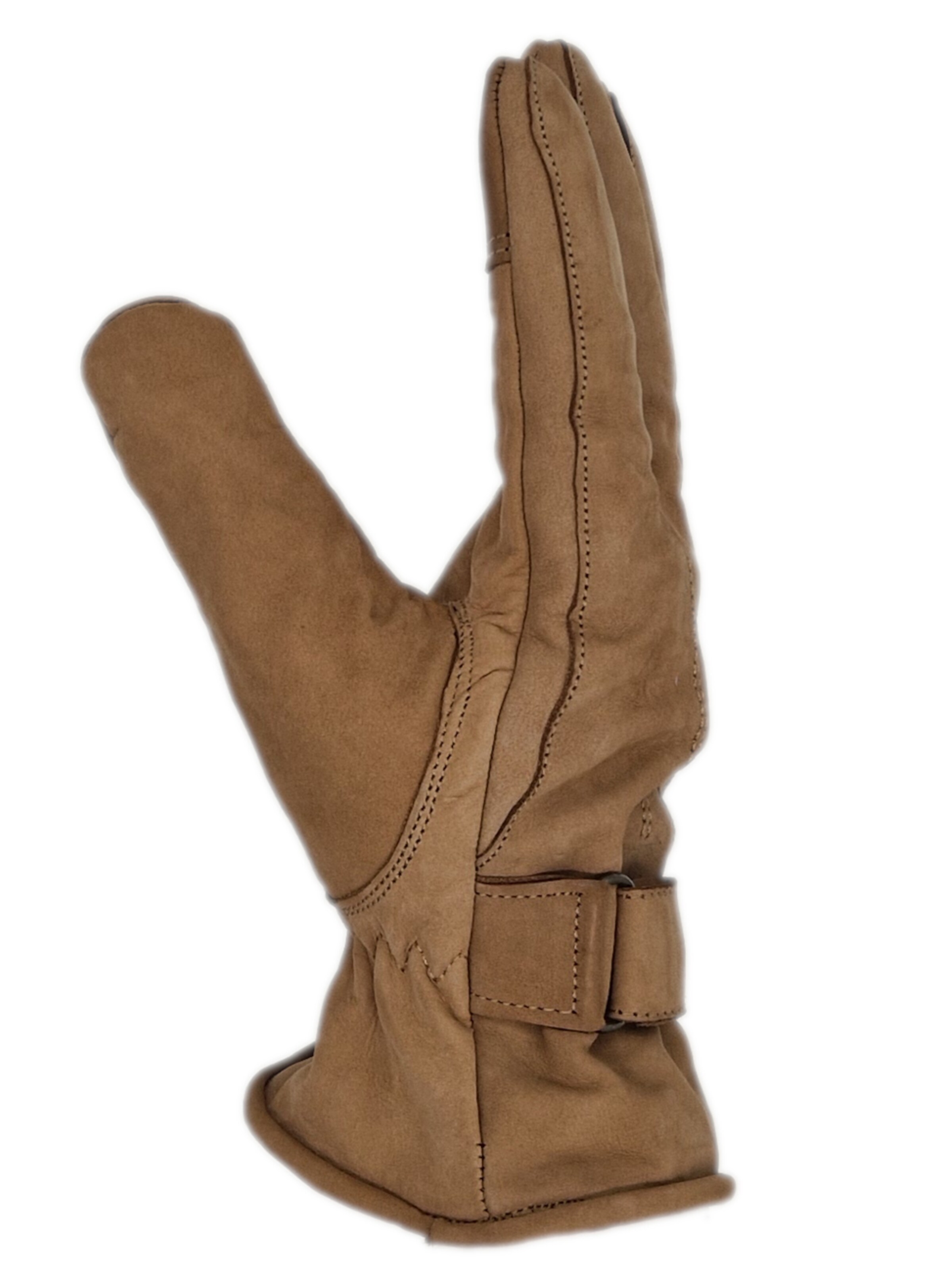 Glow Hamburg Full Finger Gloves 'FW02-07XX-1' in Beige