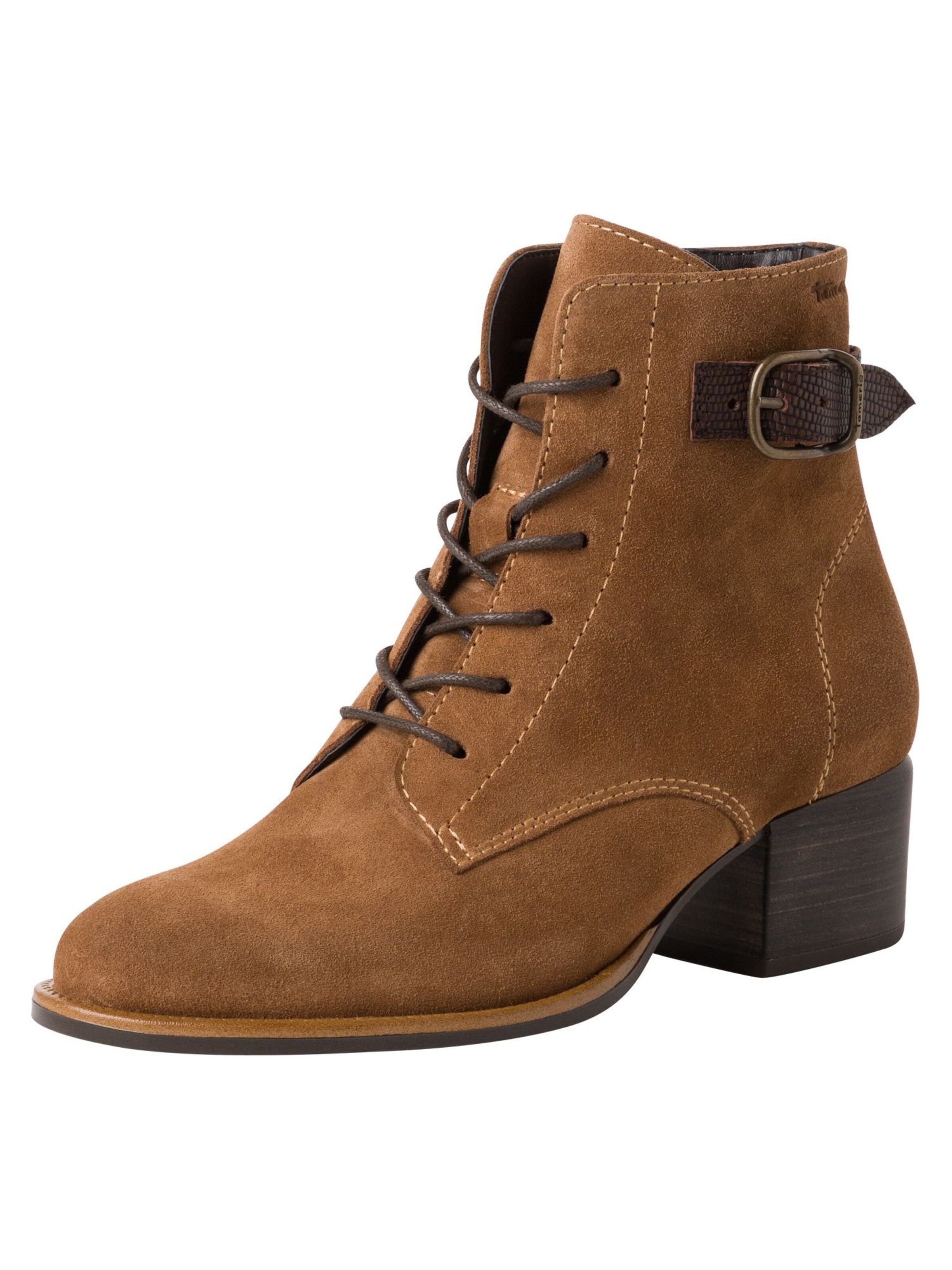 Bottines à lacets Tamaris en marron