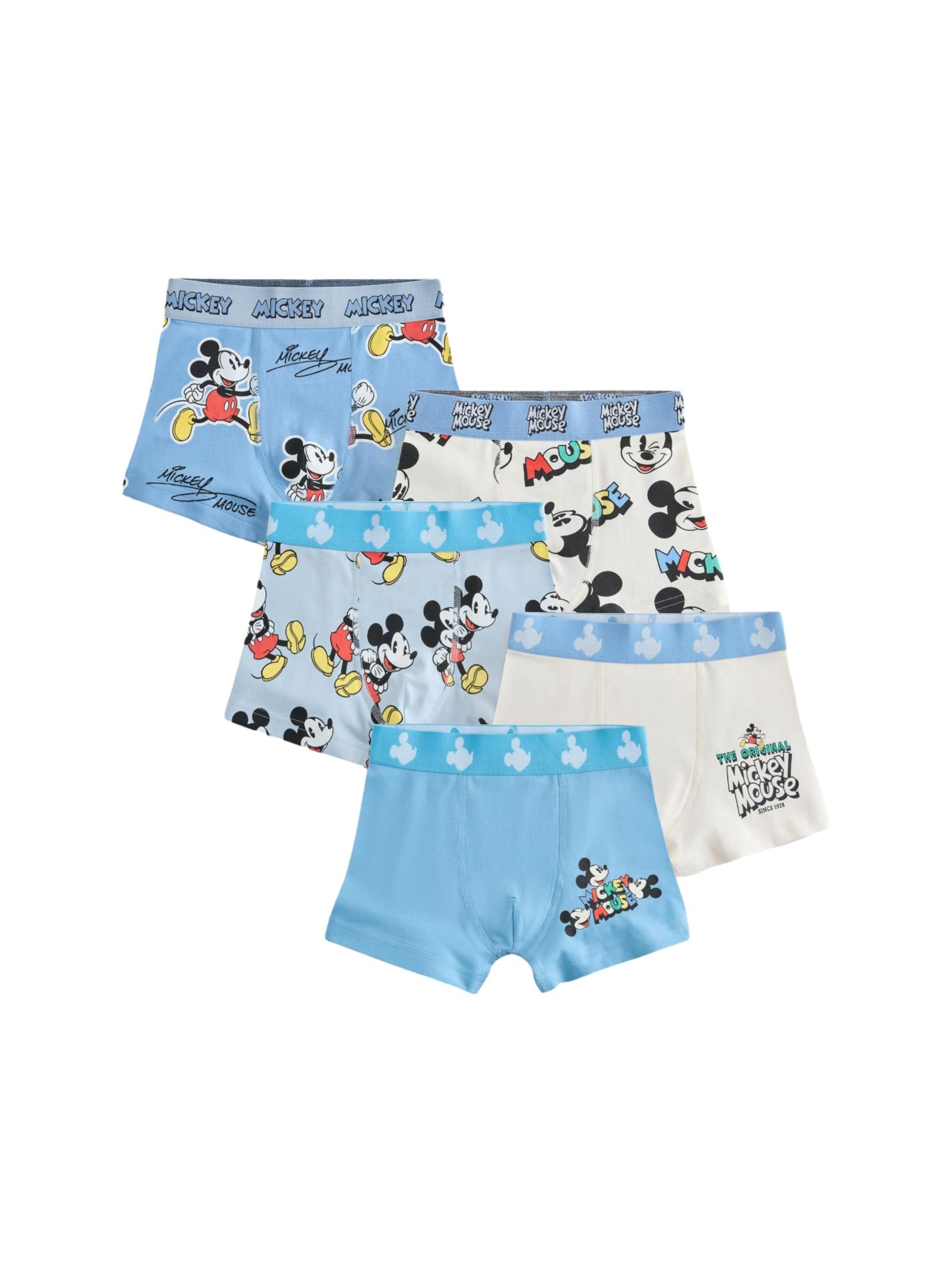 Chiloţi 'Mickey Mouse' de la Next pe albastru: față