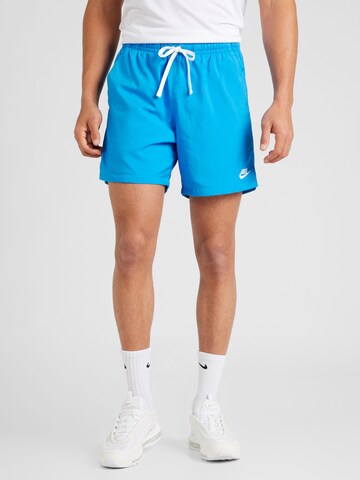 Nike Sportswear - Regular Calças funcionais em azul: frente