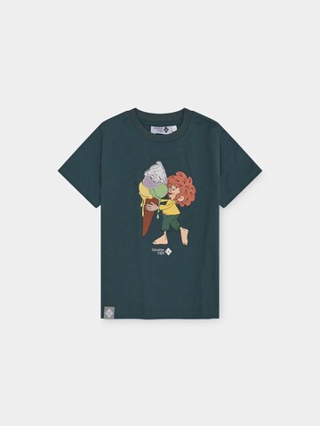 Bavarian Caps Shirt 'Pumuckl Eiscreme' in Green: front