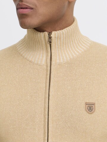 INDICODE JEANS Gebreid vest 'Andy' in Bruin