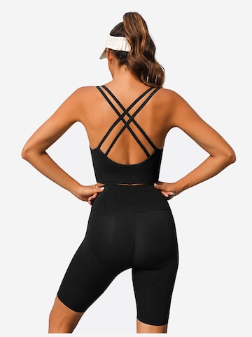AOTTORI Bralette Sports Bra in Black
