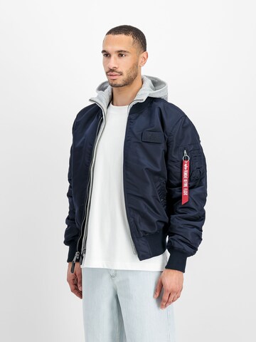 ALPHA INDUSTRIES Between-Season Jacket 'MA-1 D-Tec' in Blue