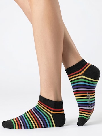 footstar Füßlinge 'Ringel'‌‌‌‌‌‌‌‌‌ in Schwarz