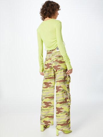 The Ragged Priest Wide Leg Jeans in Grün