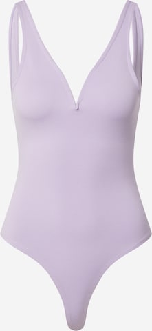 EDITED Shirt Bodysuit 'Daliah' in Purple: front