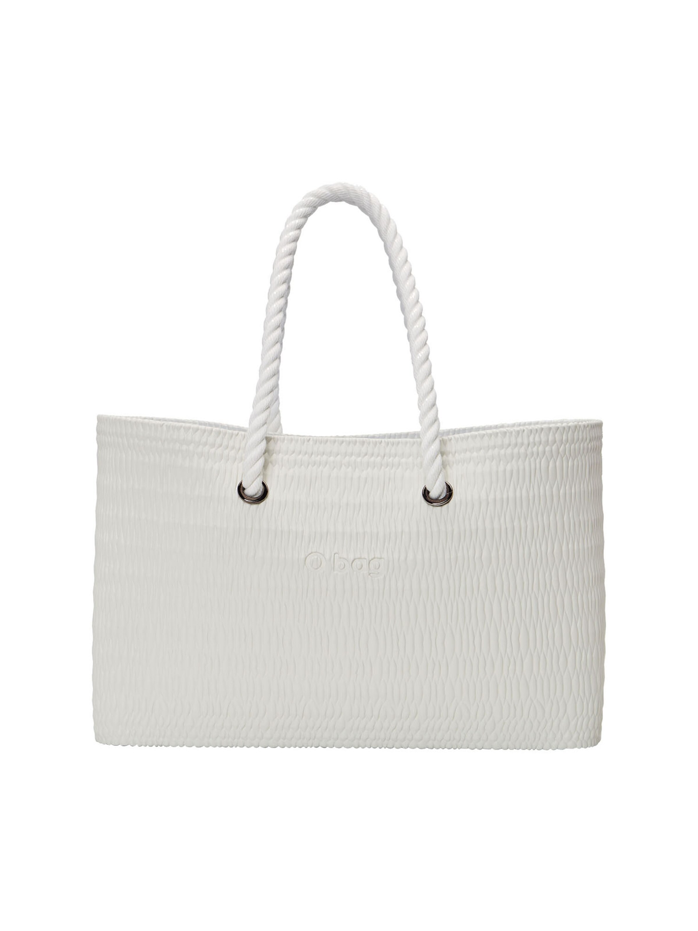 O bag Shopper in White: front