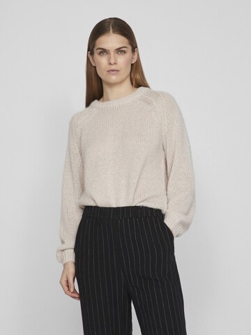 VILA Sweater in Grey: front