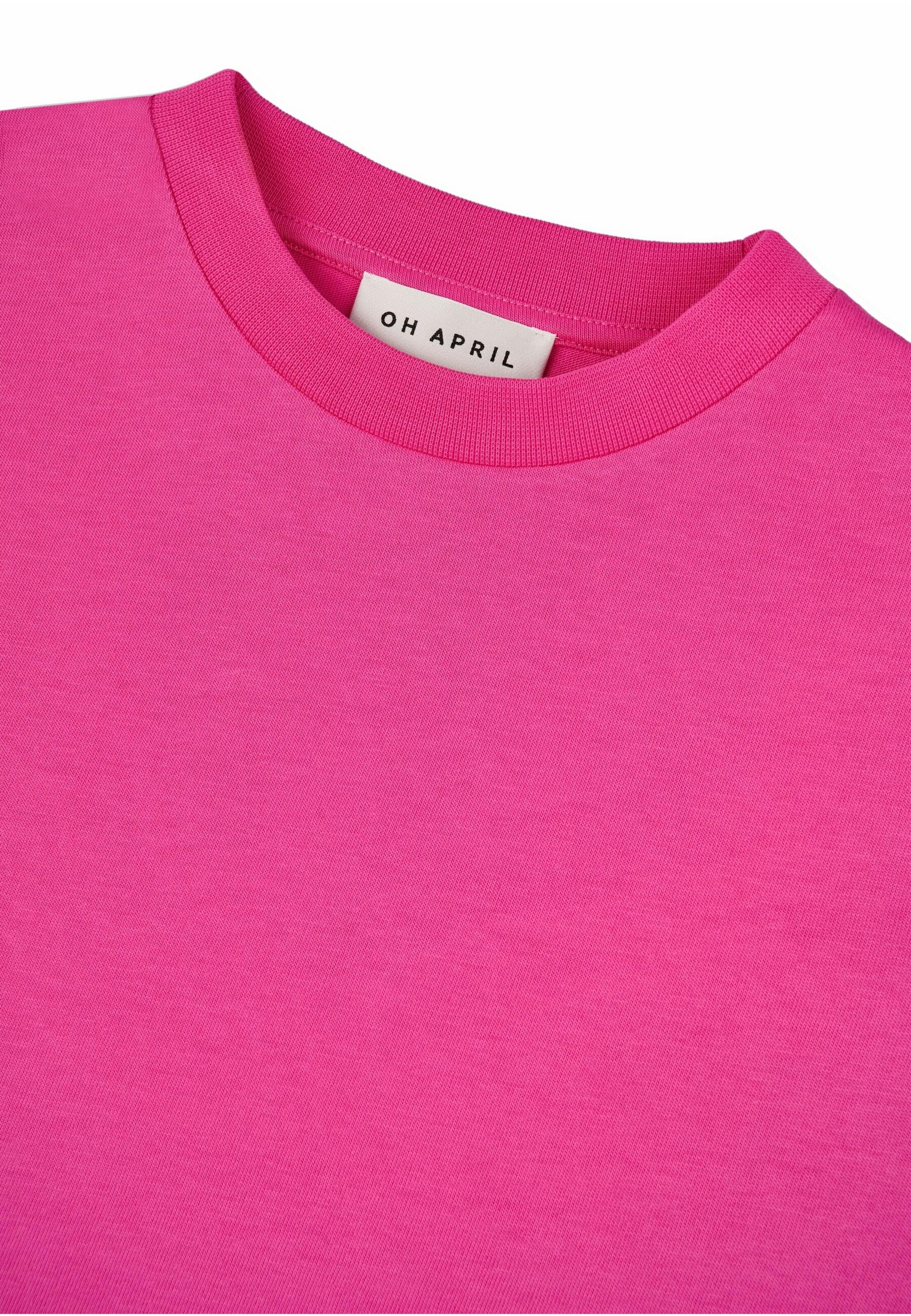 OH APRIL Футболка оверсайз 'Still on Fire ' в Ярко-розовый