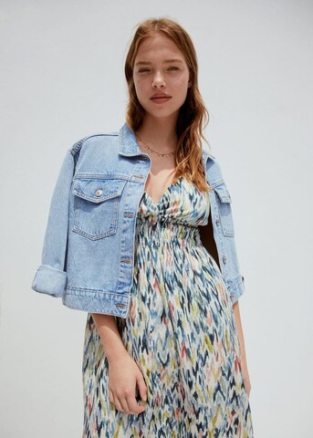 MANGO TEEN Übergangsjacke 'Sarah' in Blau