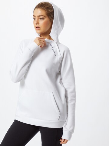 Superdry Sportief sweatshirt in Wit: voorkant