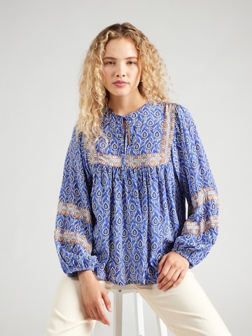 Lollys Laundry Blouse 'Teel' in Blue: front