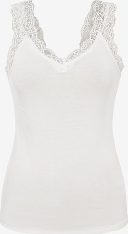 PIECES Top 'Barbera' in White: front