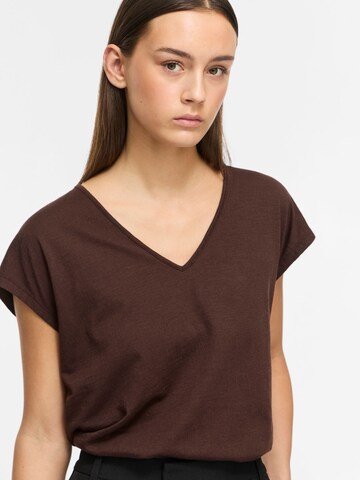 VILA Shirt 'VISyma' in Brown