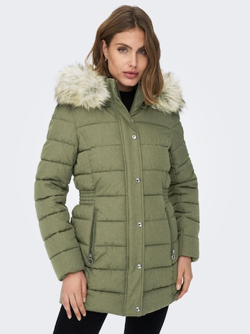 ONLY Winter jacket in Green: front