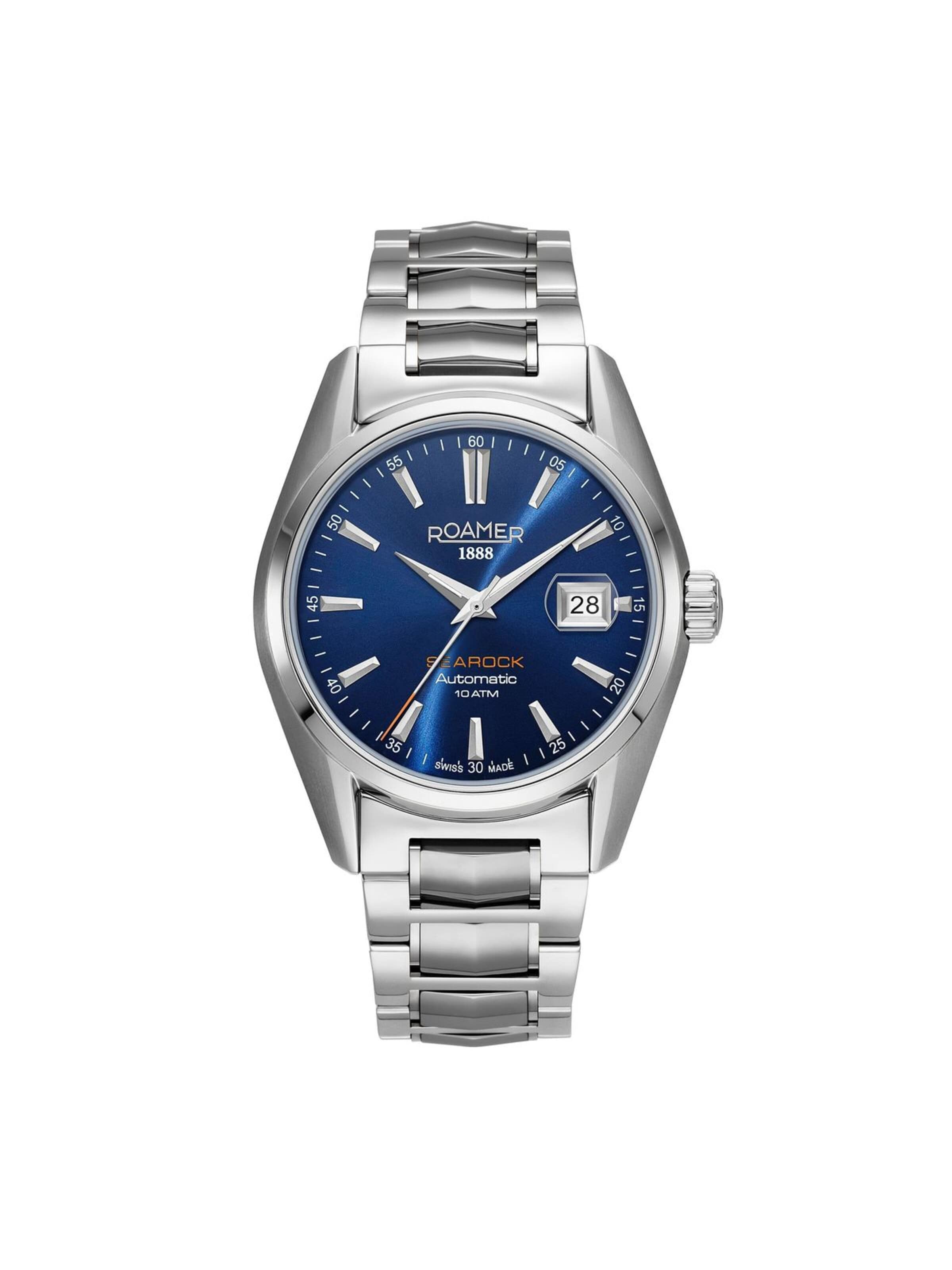 Montre à affichage analogique Roamer en bleu : devant