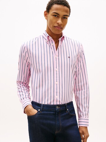 Coupe regular Chemise TOMMY HILFIGER en rose : devant