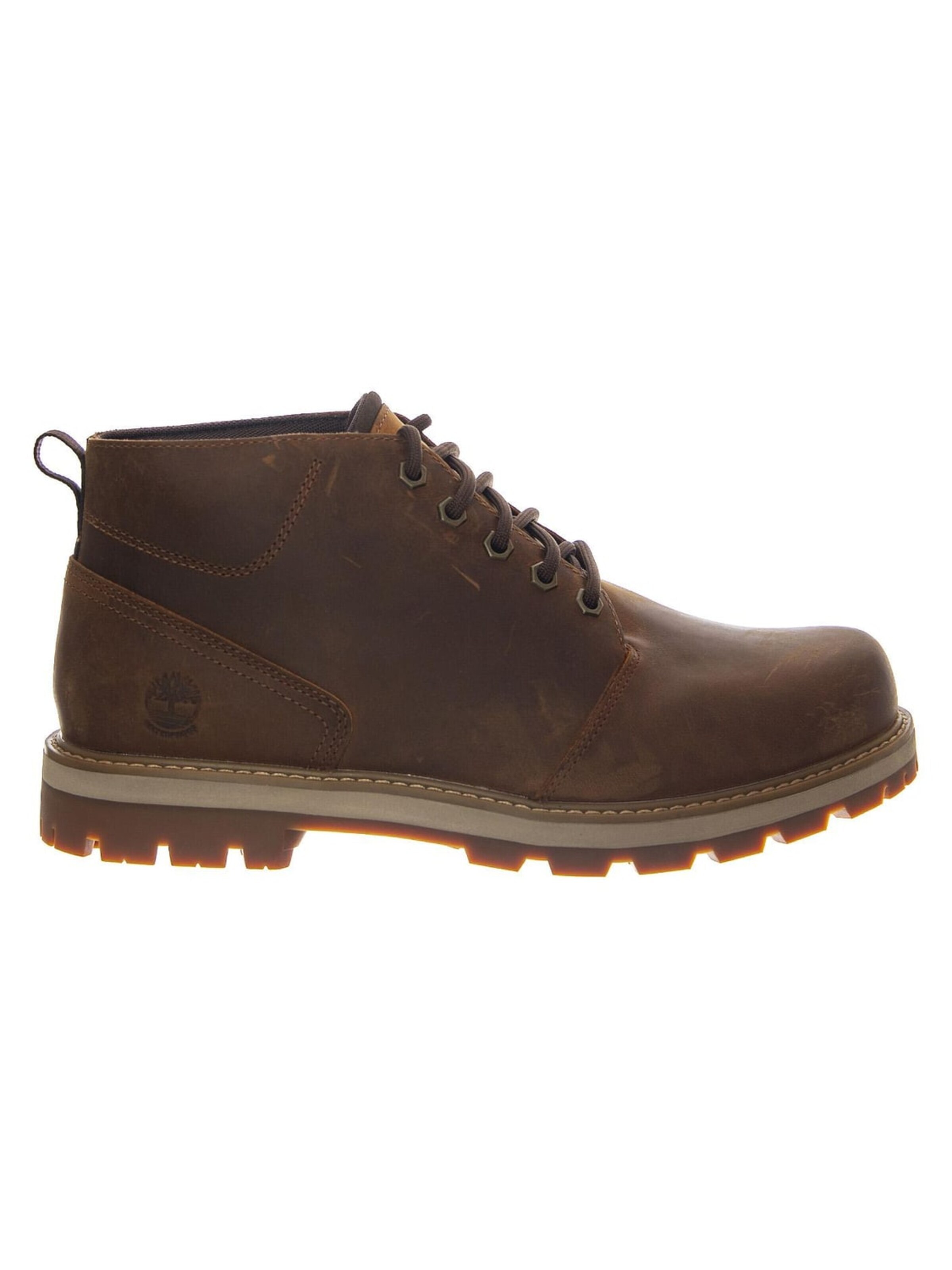 TIMBERLAND Kozaki sznurowane 'Britton Road Mid Lace Up -- Men's Waterproof Brown' w kolorze brązowy