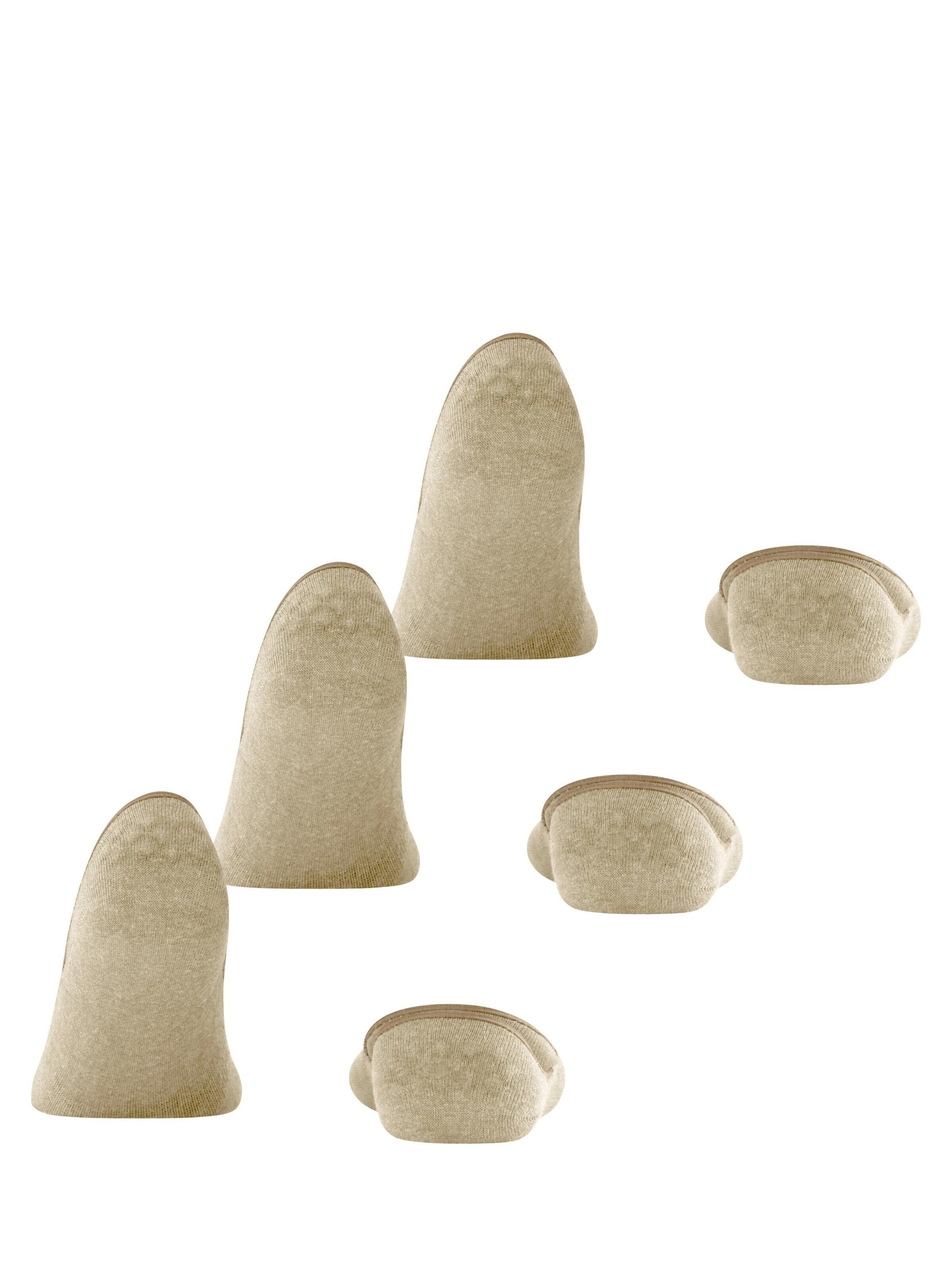 FALKE Füßlinge 'Step Medium Cut 3-Pack'‌‌‌‌‌‌‌ in Beige