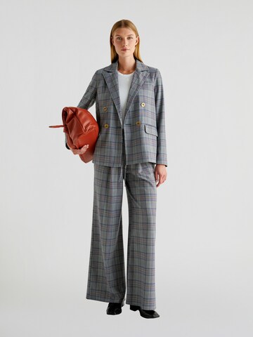 Scalpers Wide leg Broek in Blauw: voorkant