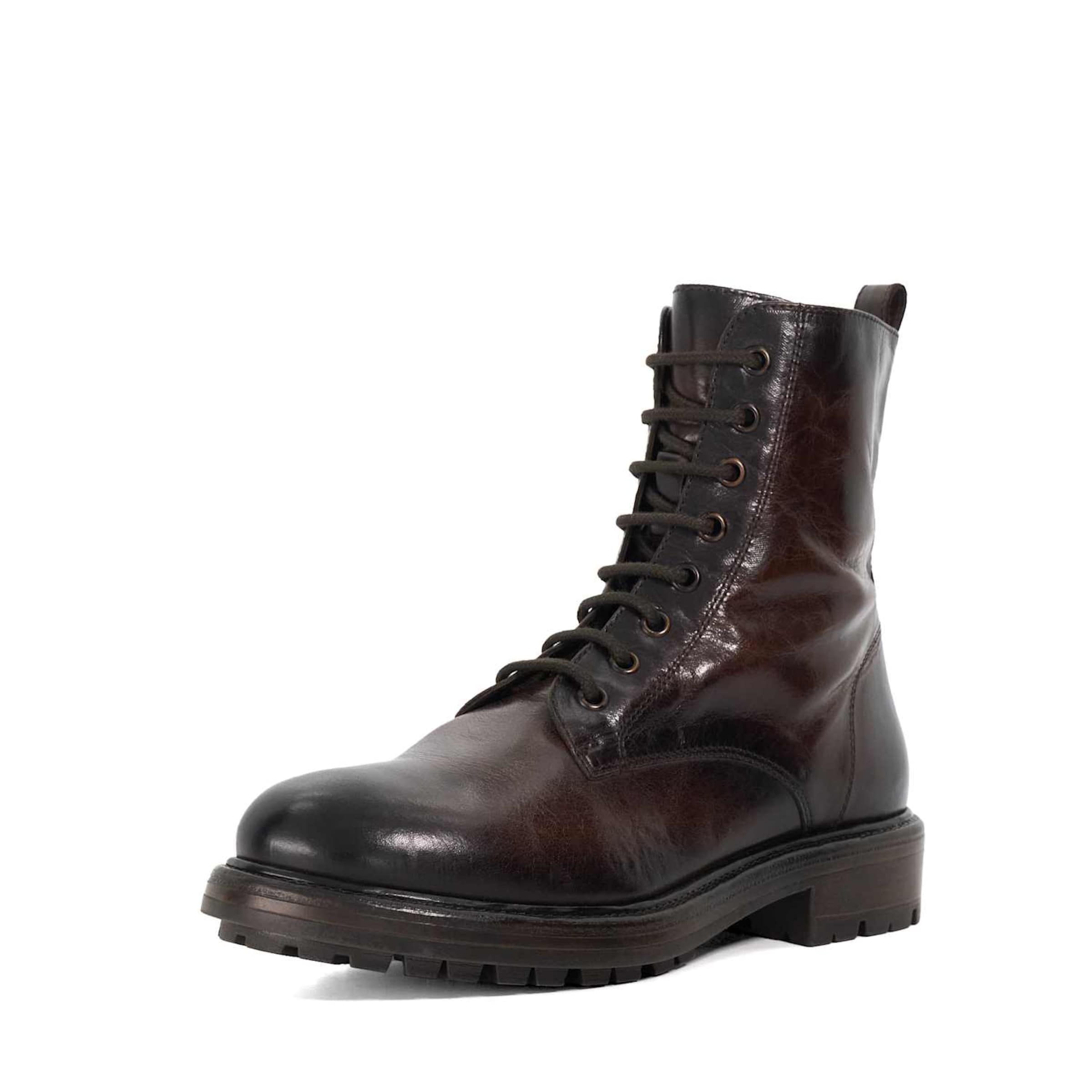 Dune LONDON Veterlaarsjes 'Patley' in Bruin: voorkant