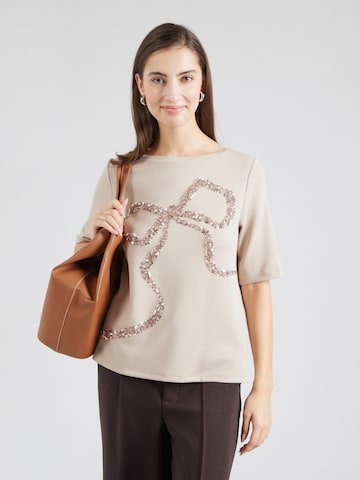 Tricou de la s.Oliver pe bej: față