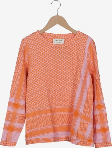 Cecilie Copenhagen Langarmshirt XS in Orange: Vorderseite