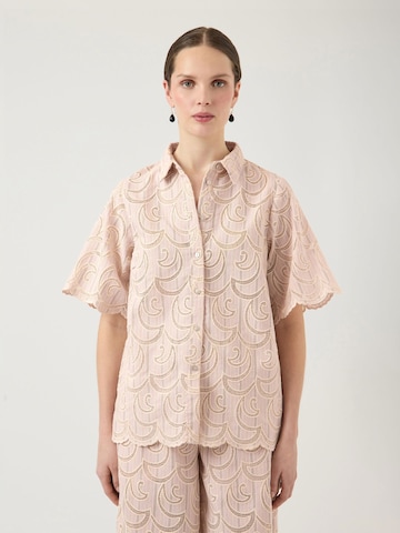 YAS Bluse 'YASHalino' i pink: forside