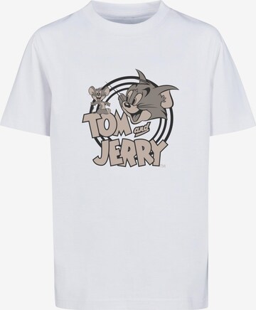 T-Shirt 'Tom and Jerry' ABSOLUTE CULT en blanc : devant