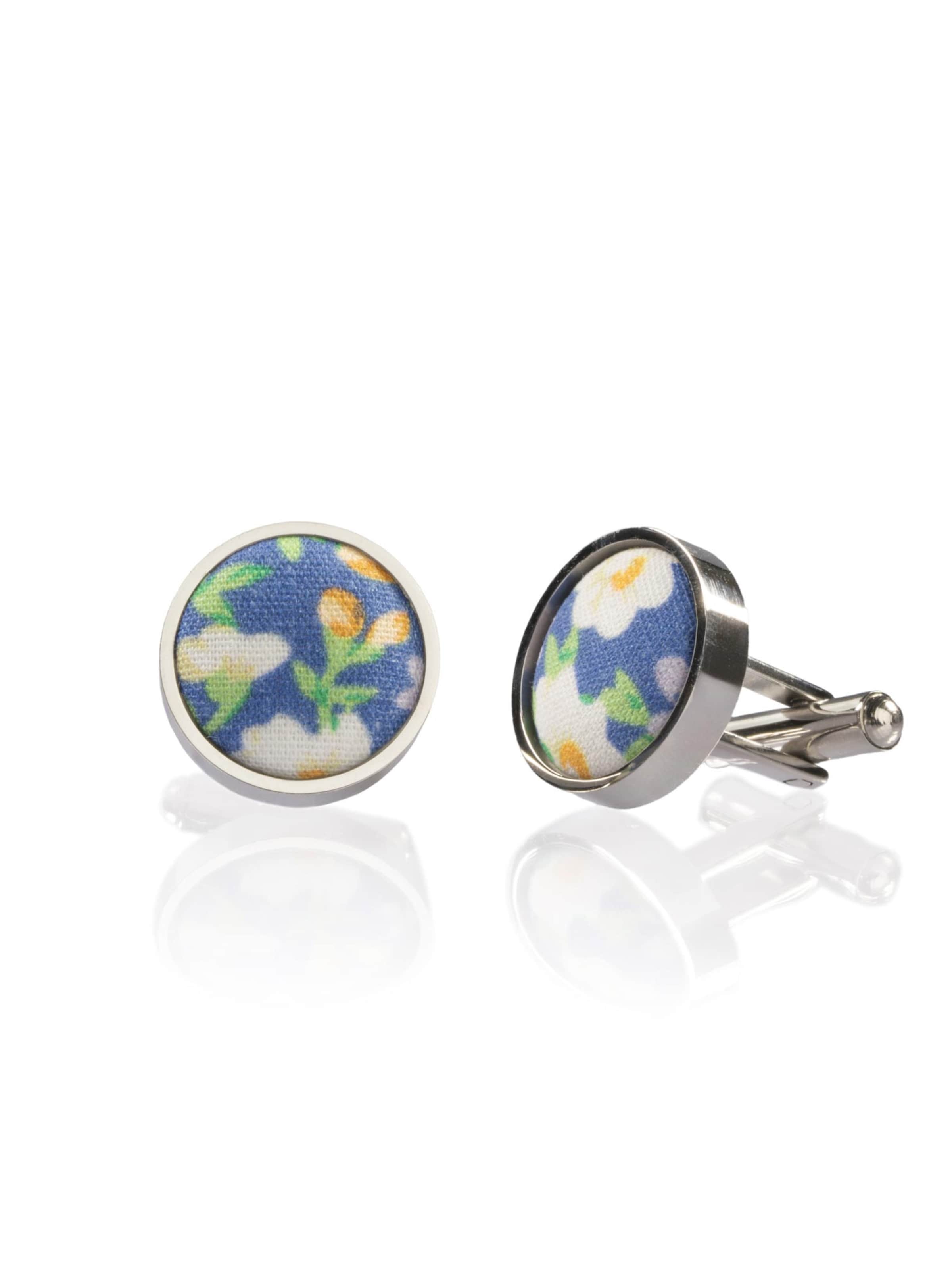 FAFIGO Cufflinks 'Nonno Clemenza' in Blue: front